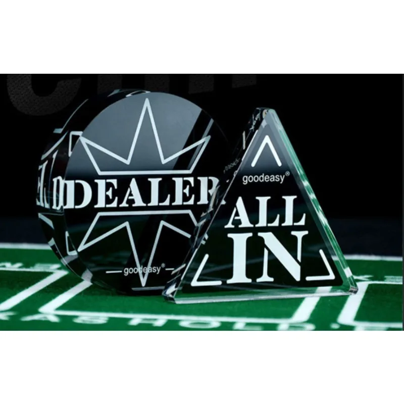 Board Game With Chips - Texas Hold'em House Code Position Card