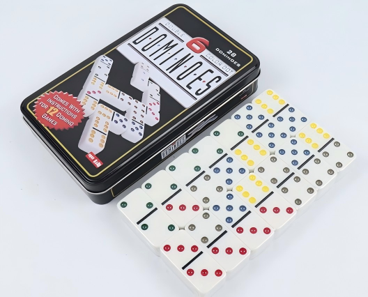 Game Storage Box - ElegantMahj Double Six Dominoes Set for