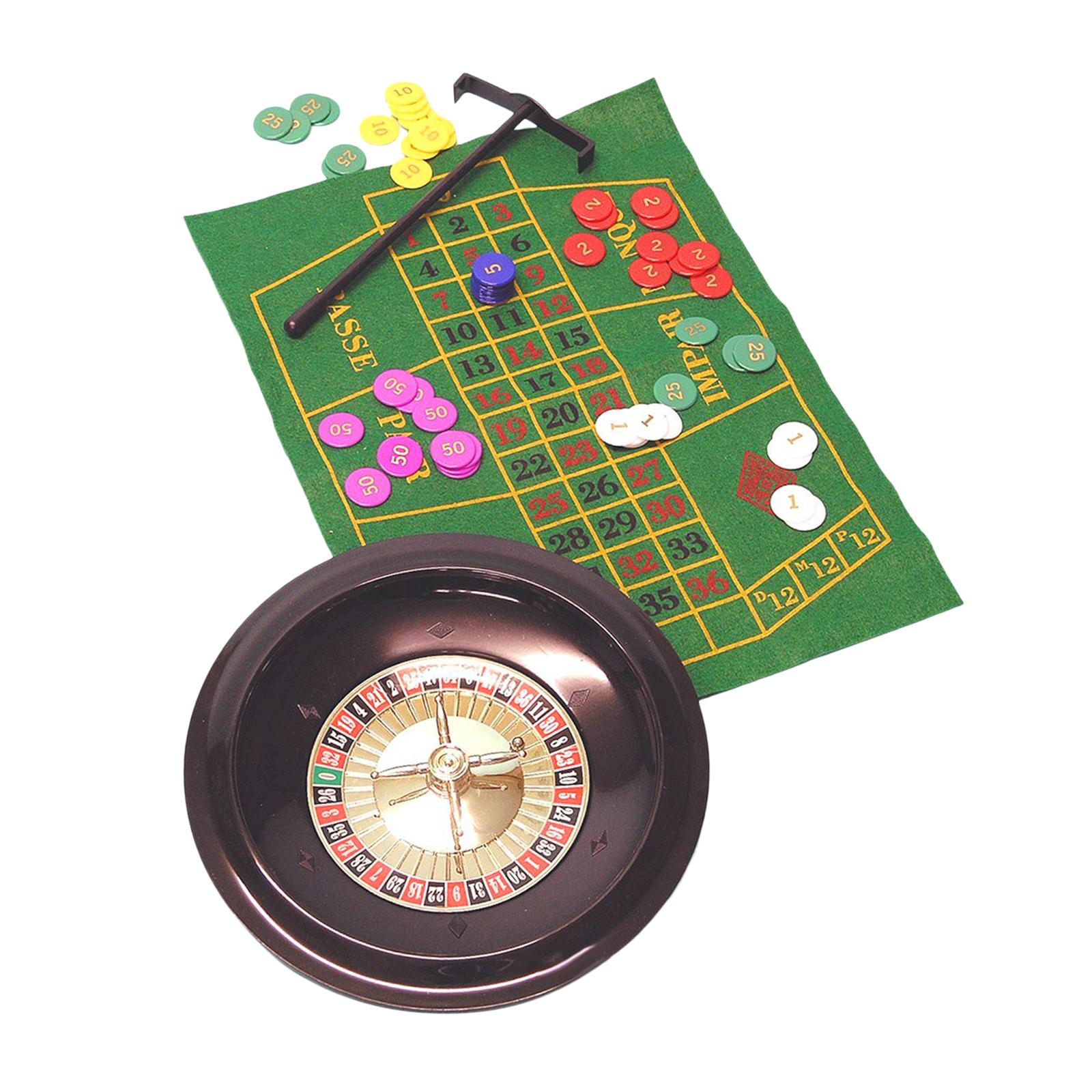 10 Inches Roulette Wheel with  - огляд і ціна Board Game With Chips