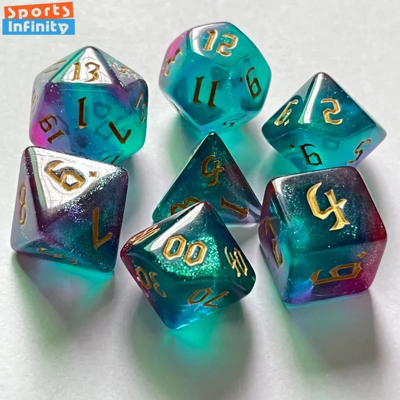 7 Pcs of New Double Colors Dic - огляд і ціна Board Game Land