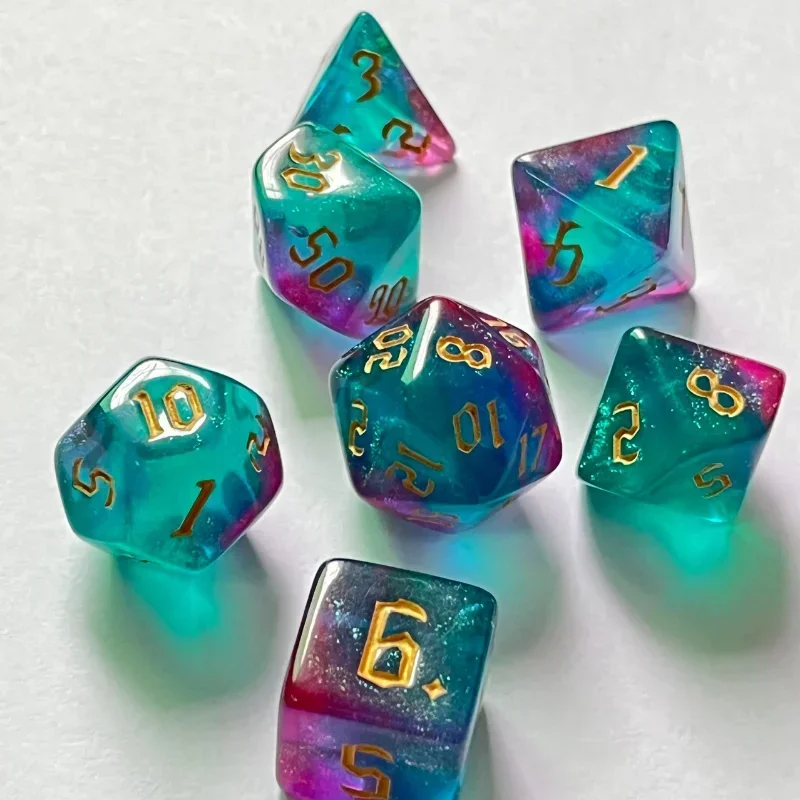 7 Pcs of New Double Colors Dic - огляд і ціна Board Game Land