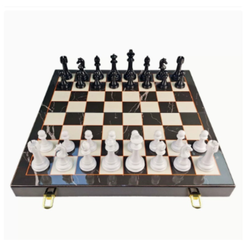 High-End Solid Wood Marble Pat - огляд і ціна Game Storage Box