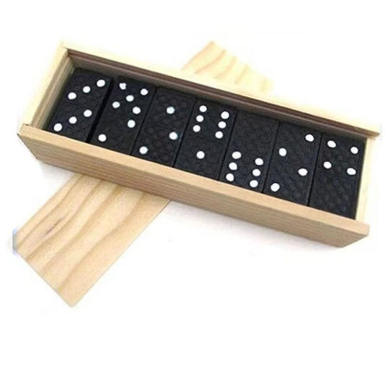 28pcs/Set Wooden Domino Board  - огляд і ціна Board Game Land