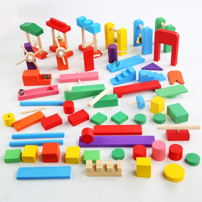 Montessori Wooden Rainbow Domi - огляд і ціна Board Game Monopoli