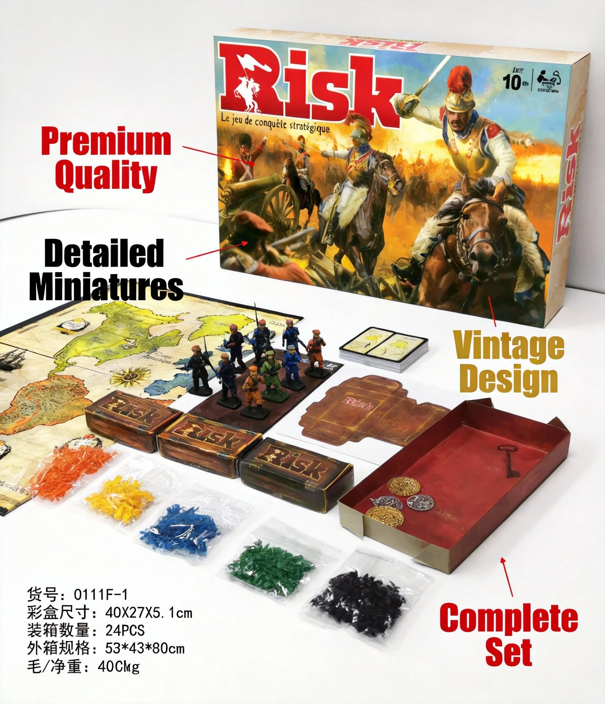 French Risk Strategy Board Gam - огляд і ціна Board Game Risk