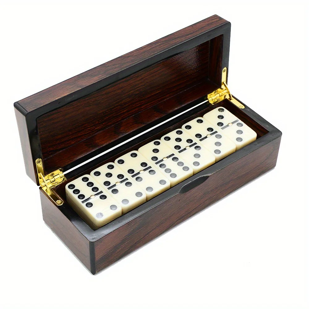 [Wooden Dominoes Game Set] 28p - огляд і ціна Board Game Monopoli