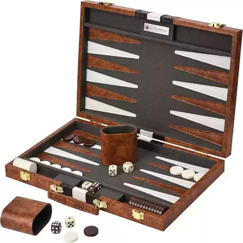 11 Inch PU Leather Chess Set B - огляд і ціна Game Storage Box