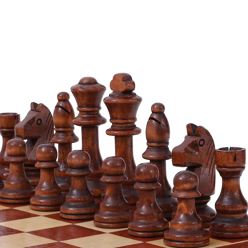 32 Pieces Wooden Chess King He - огляд і ціна Board Game Queen