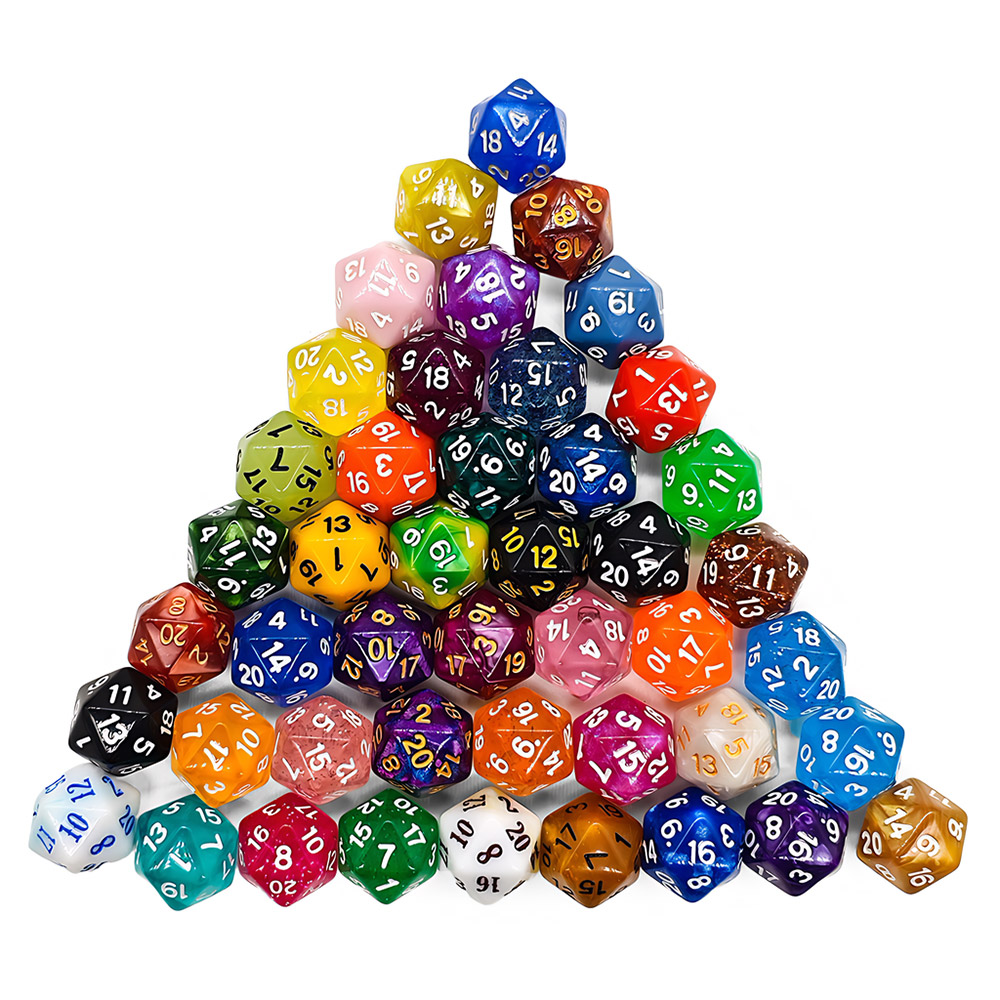 60Pcs Multi-Sided Dices Mixed  - огляд і ціна Board Game Land