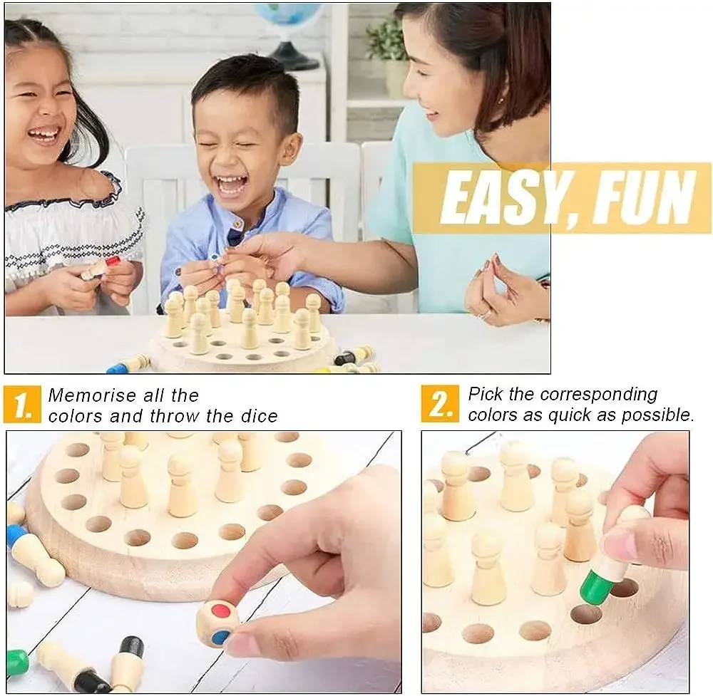 1PC Wooden Memory Match Stick  - огляд і ціна Board Game Of Life