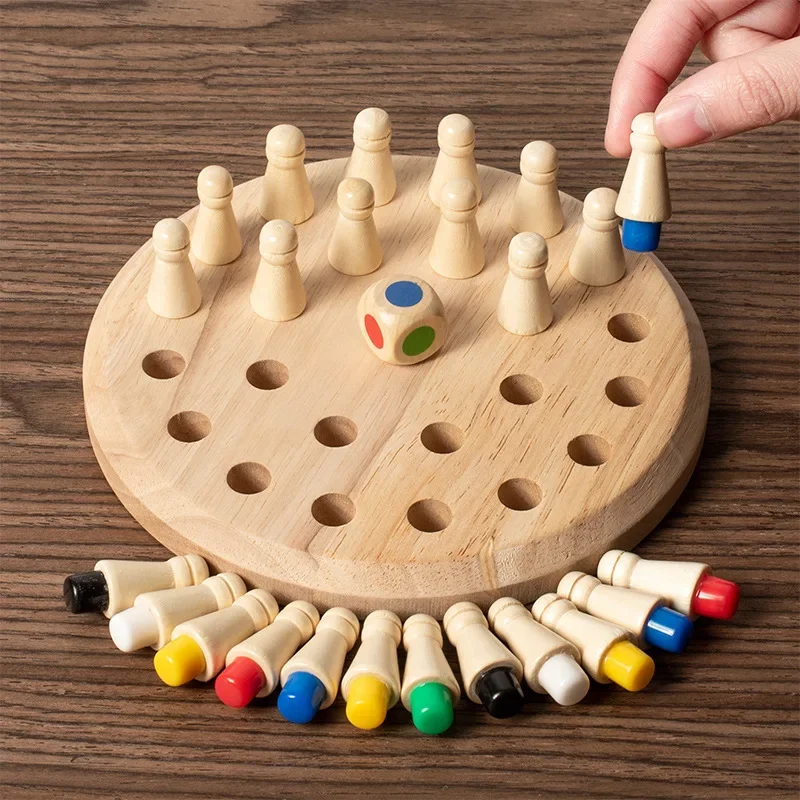 1PC Wooden Memory Match Stick  - огляд і ціна Board Game Of Life