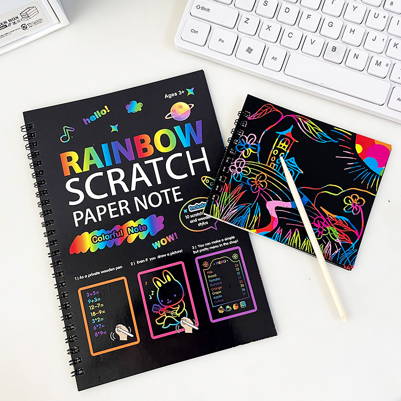 Rainbow Scratch Paper Note Chi - огляд і ціна Board Game Book