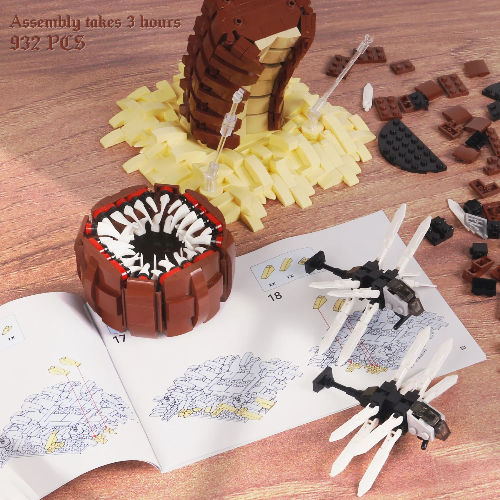 932PCS Sci-Fi Creature Model D - огляд і ціна Board Game Dune