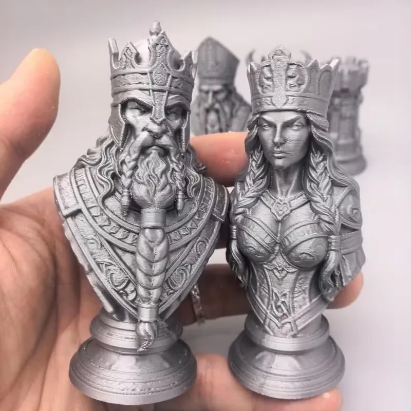 10cm 3D Printed Chess Pieces,  - огляд і ціна Board Game Queen