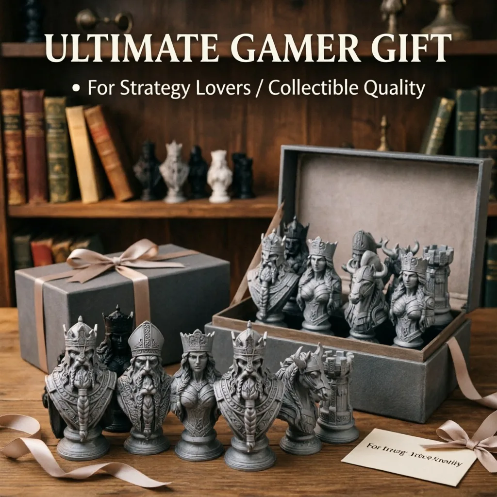 10cm 3D Printed Chess Pieces,  - огляд і ціна Board Game Queen