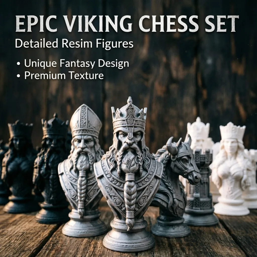 10cm 3D Printed Chess Pieces,  - огляд і ціна Board Game Queen
