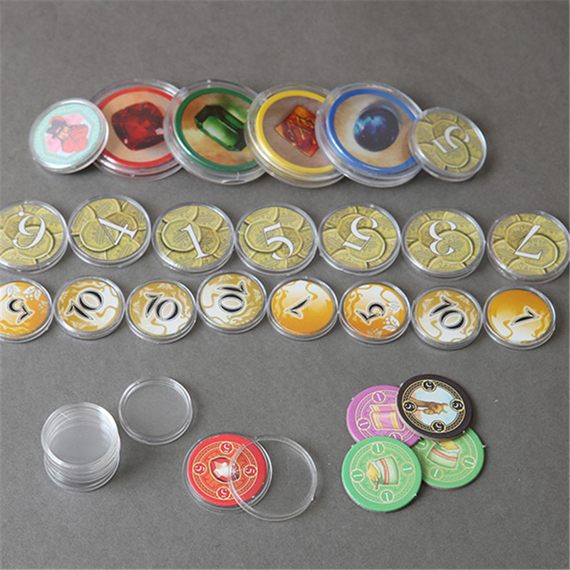20/50Pcs 15Sizes 18-45mm Clear - огляд і ціна Board Game With Chips