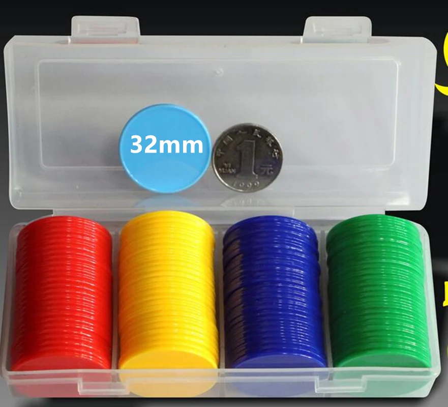 32MM 100PCS With Box Poker Chi - огляд і ціна Board Game With Chips